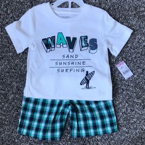 NWT Toddler boy shirt and short set size 3T